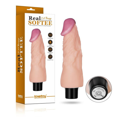 Vibrador Real Softee 7 Natural Vibrador Real Softee 7 Natural