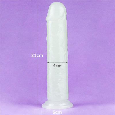 Dildo Lumino 8 Luz Azul Dildo Lumino 8 Luz Azul