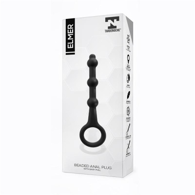 Elmer Plug Anal con Aro de Facil Extraccion Silicona Negro Elmer Plug Anal con Aro de Facil Extraccion Silicona Negro