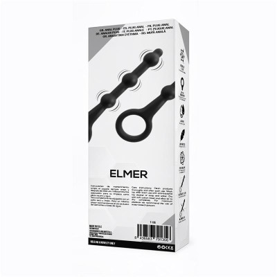 Elmer Plug Anal con Aro de Facil Extraccion Silicona Negro Elmer Plug Anal con Aro de Facil Extraccion Silicona Negro