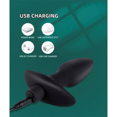 Spear Plug Anal con Vibracion USB Silicona Spear Plug Anal con Vibracion USB Silicona