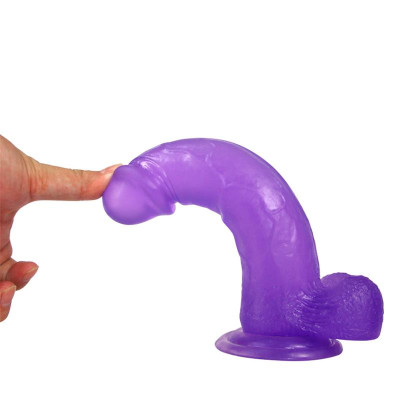 Dildo Jelly Studs 8 Purpura Dildo Jelly Studs 8 Purpura