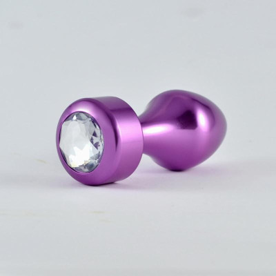 Plug Anal Purpura Rosebud con Joya Plug Anal Purpura Rosebud con Joya