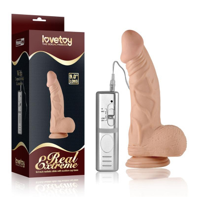 Dildo Real Extreme Dildo con Vibracion 9 Natural Dildo Real Extreme Dildo con Vibracion 9 Natural