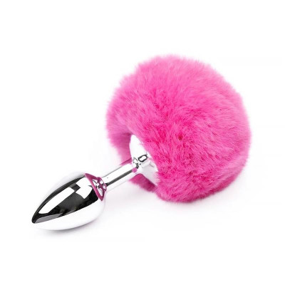 Plug Anal con Pompon Rosa Talla S Plug Anal con Pompon Rosa Talla S