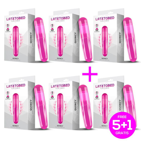 Pack 5+1 Quincy Vibrador Easy Fun Púrpura