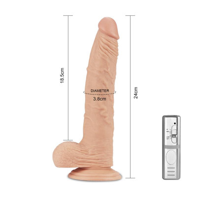 Dildo Real Extreme con Vibracion 95 Natural Dildo Real Extreme con Vibracion 95 Natural