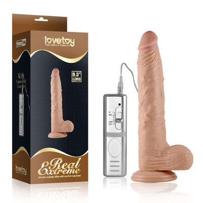 Dildo Real Extreme con Vibracion 95 Natural Dildo Real Extreme con Vibracion 95 Natural
