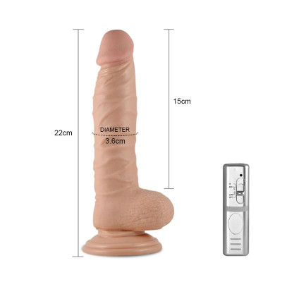 Dildo Real Extreme con Vibracion 85 Natural Dildo Real Extreme con Vibracion 85 Natural