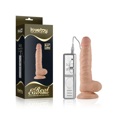 Dildo Real Extreme con Vibracion 85 Natural Dildo Real Extreme con Vibracion 85 Natural