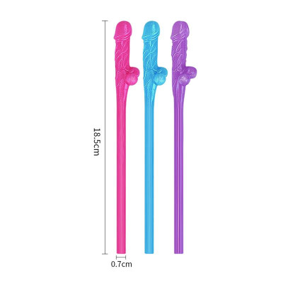 Pajitas Pene Vario Color Pack de 9 Pajitas Pene Vario Color Pack de 9